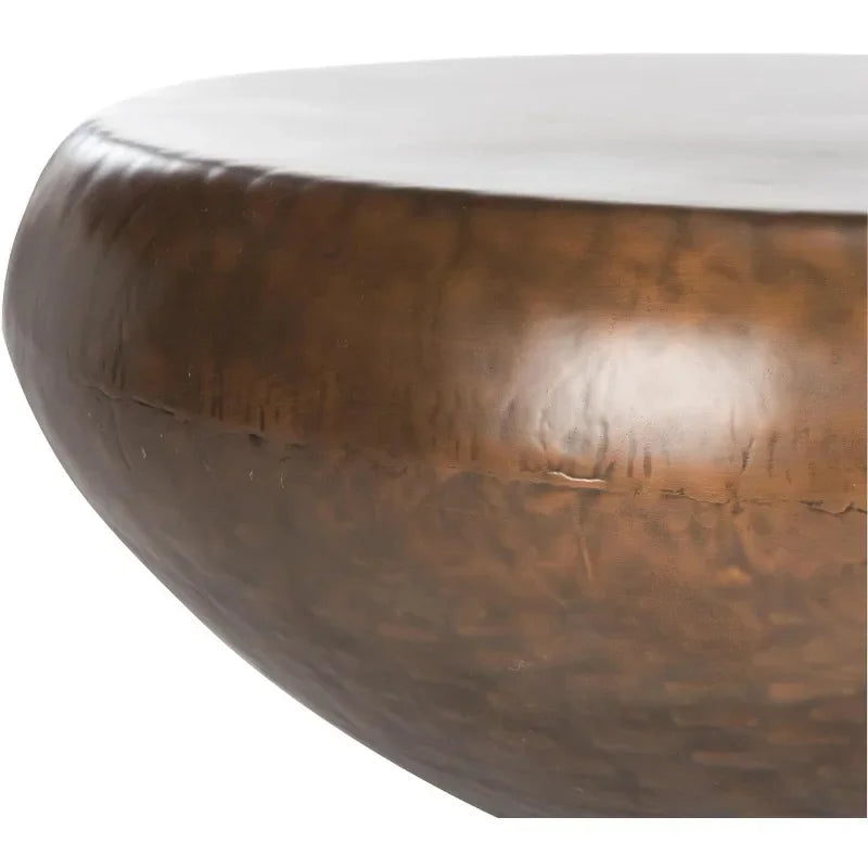 Copper Coffee Table,Perfect for A Living Room, Family Room, Den, Library, or Stud - HOMELIVING