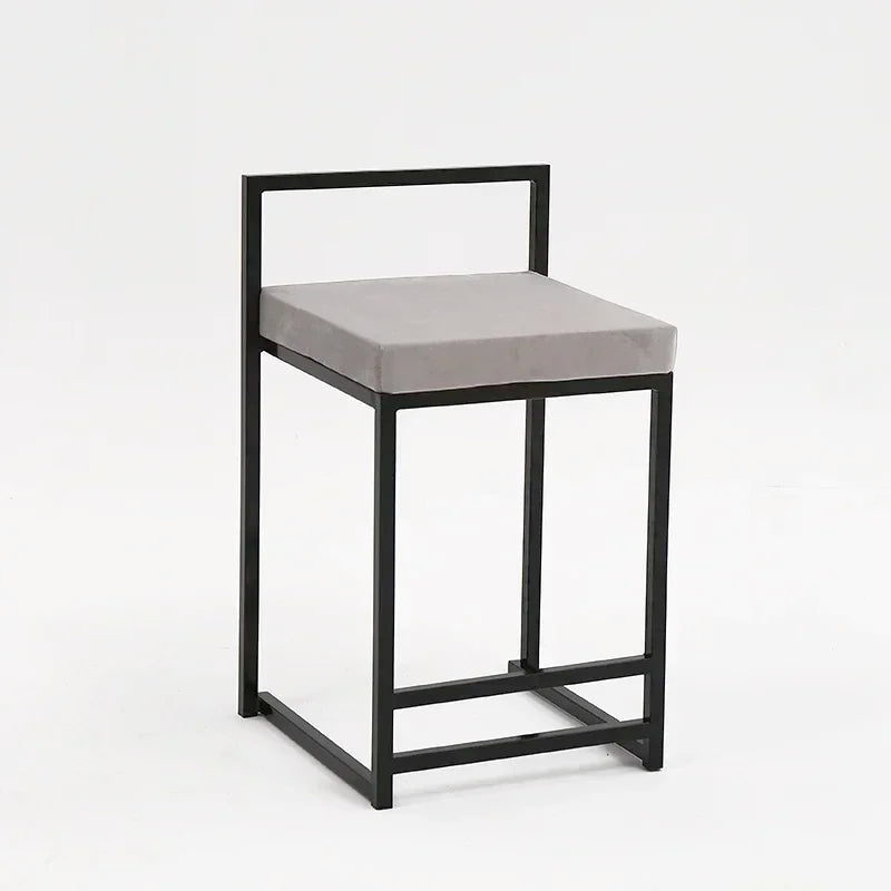 Nordic Designer Bar Chair Modern Bar Stool Industrial Style Barstool Nordic Backrest Banquet Kitchen Silla De Bar Furniture HY - HOMELIVING