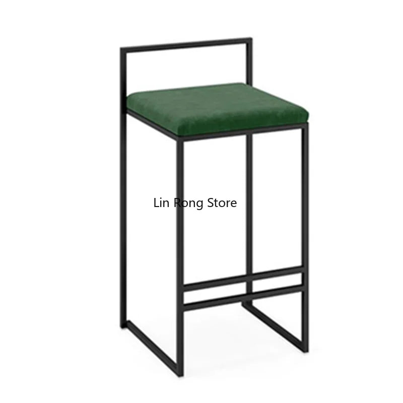 Nordic Designer Bar Chair Modern Bar Stool Industrial Style Barstool Nordic Backrest Banquet Kitchen Silla De Bar Furniture HY - HOMELIVING
