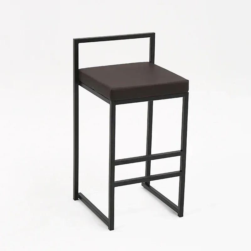 Nordic Designer Bar Chair Modern Bar Stool Industrial Style Barstool Nordic Backrest Banquet Kitchen Silla De Bar Furniture HY - HOMELIVING