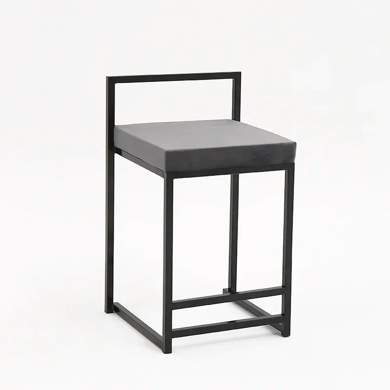 Nordic Designer Bar Chair Modern Bar Stool Industrial Style Barstool Nordic Backrest Banquet Kitchen Silla De Bar Furniture HY - HOMELIVING