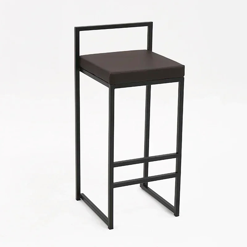 Nordic Designer Bar Chair Modern Bar Stool Industrial Style Barstool Nordic Backrest Banquet Kitchen Silla De Bar Furniture HY - HOMELIVING