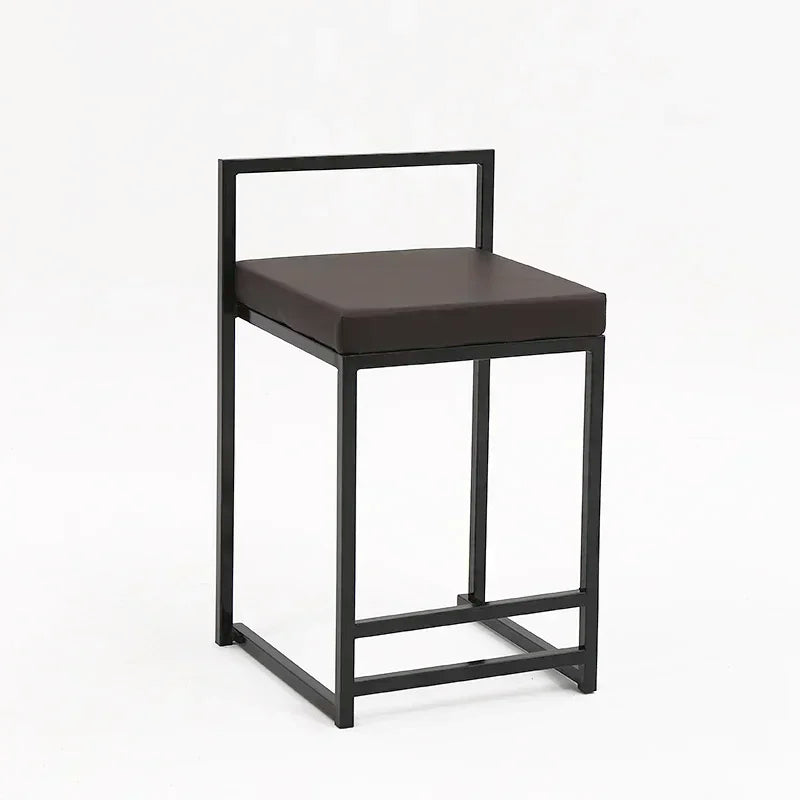 Nordic Designer Bar Chair Modern Bar Stool Industrial Style Barstool Nordic Backrest Banquet Kitchen Silla De Bar Furniture HY - HOMELIVING