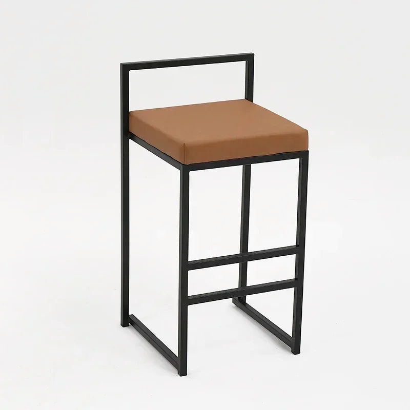 Nordic Designer Bar Chair Modern Bar Stool Industrial Style Barstool Nordic Backrest Banquet Kitchen Silla De Bar Furniture HY - HOMELIVING