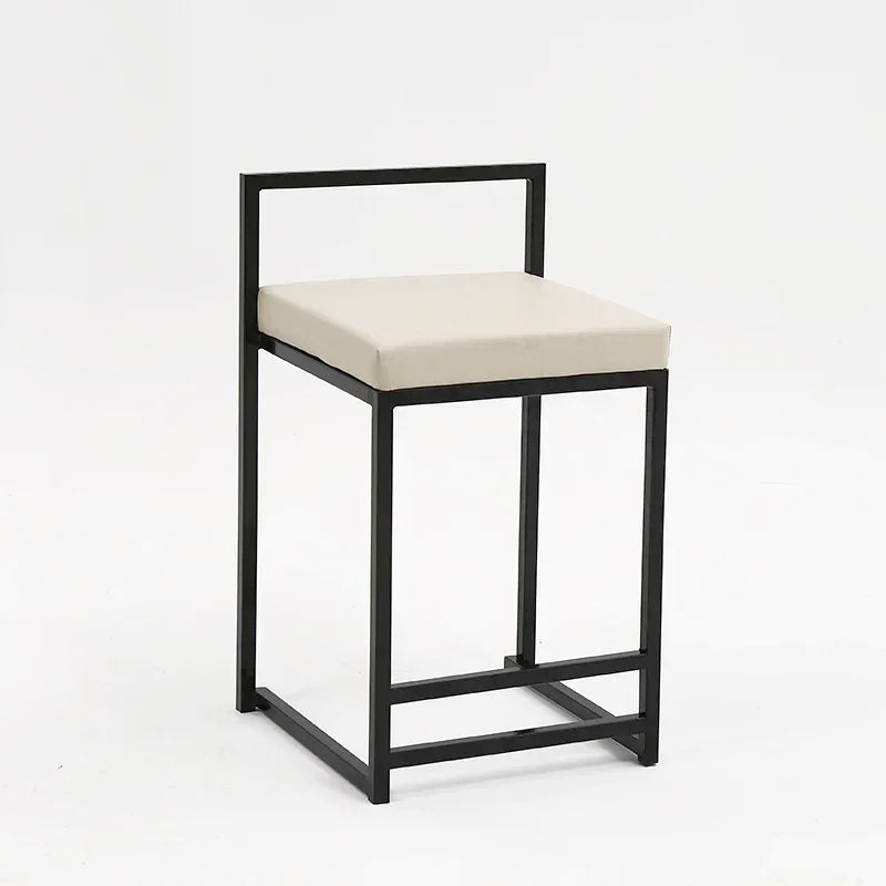 Nordic Designer Bar Chair Modern Bar Stool Industrial Style Barstool Nordic Backrest Banquet Kitchen Silla De Bar Furniture HY - HOMELIVING