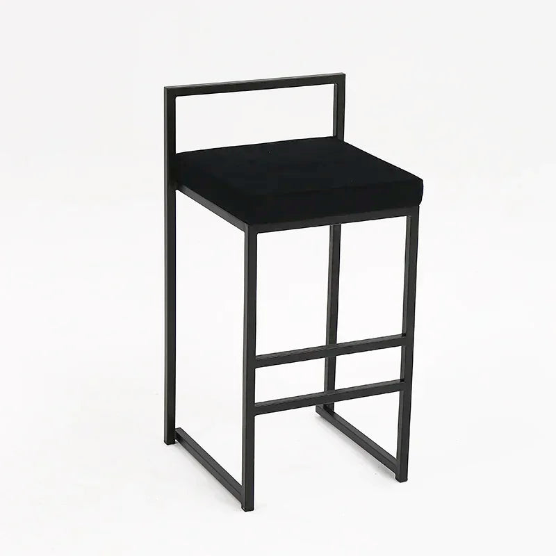Nordic Designer Bar Chair Modern Bar Stool Industrial Style Barstool Nordic Backrest Banquet Kitchen Silla De Bar Furniture HY - HOMELIVING