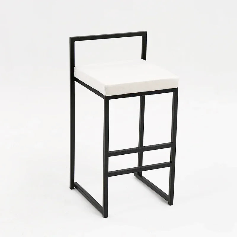 Nordic Designer Bar Chair Modern Bar Stool Industrial Style Barstool Nordic Backrest Banquet Kitchen Silla De Bar Furniture HY - HOMELIVING