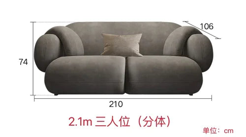 Lounge Modern Corner Sofa Italiano Nordic Nordic Lazy Puffs Couch Living Room Bedroom Designer Divano Letto Home Furniture DWH - HOMELIVING