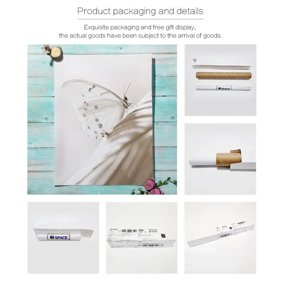 Beige Reed Peony Orchid Rose Boho Wall Art Canvas Painting Minimalist Posters And Prints Wall Picture For Living Room Home Decor - HOMELIVING