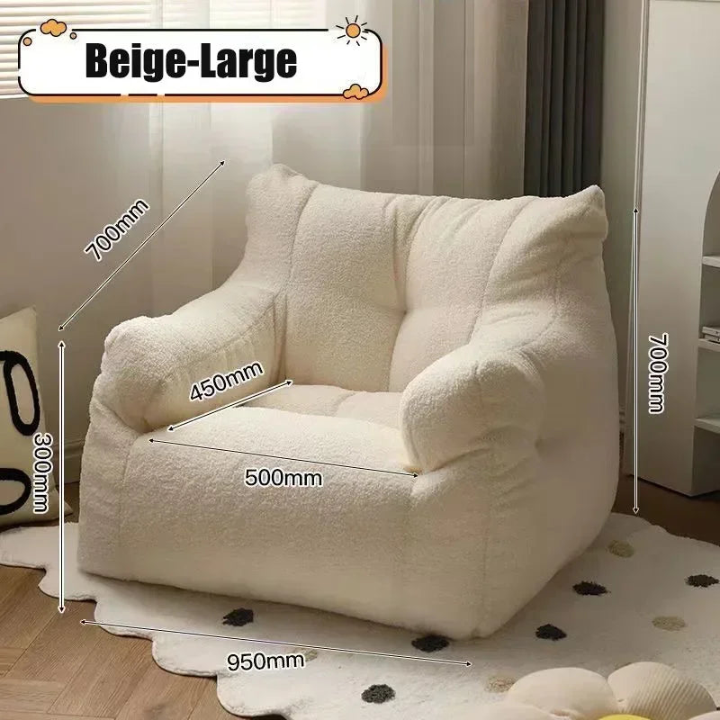 Lazy Cloud Sofa Puff Luxury Design Modern Floor Single Modular Living Room Sofa Couch Fauteuils De Salon Nordic Furniture - HOMELIVING