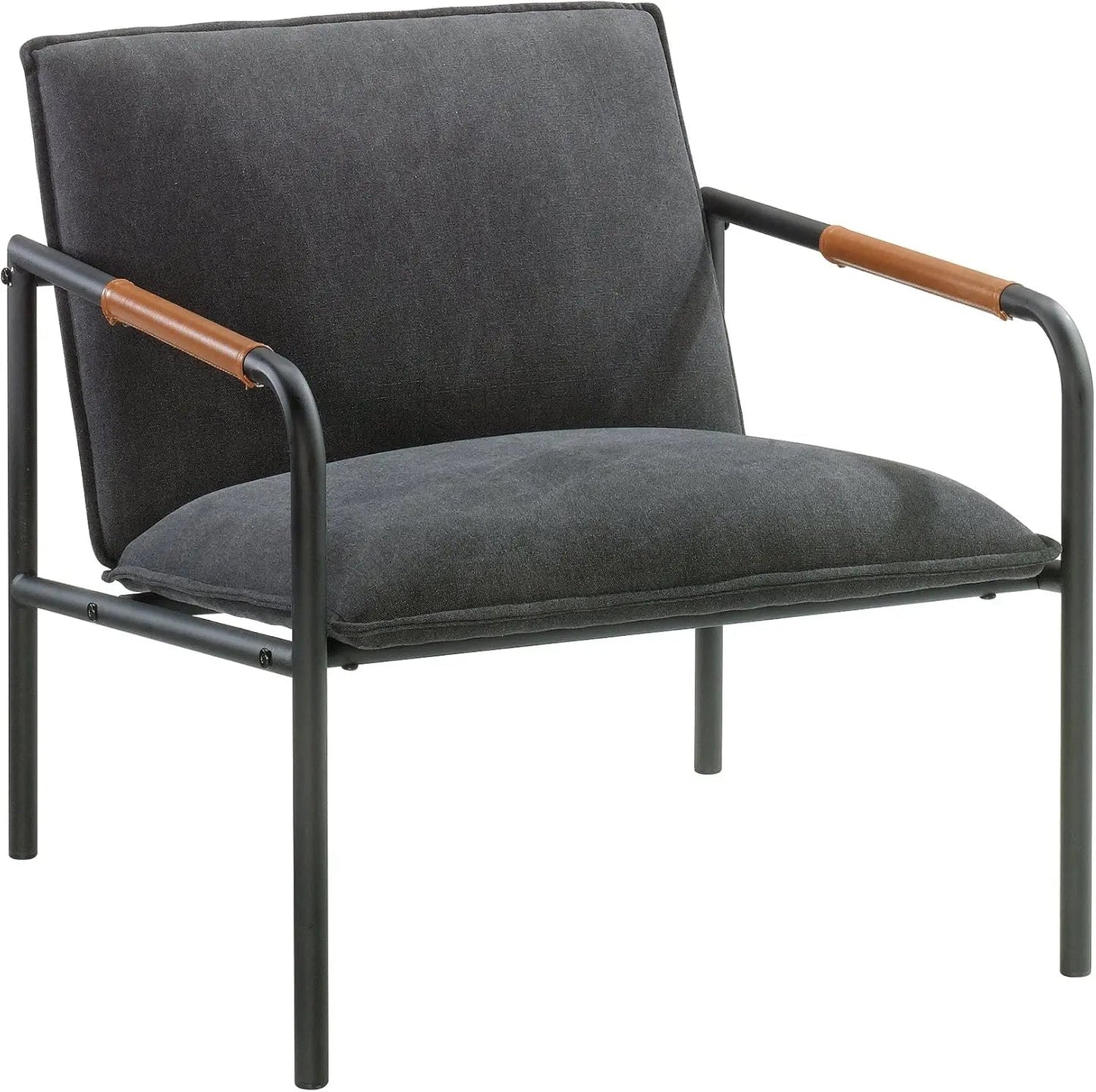 Boulevard Café Lounge Chair, Metal Camel finish, Residential use only, Arms accented with wood caps for an extra touch of style - HOMELIVING