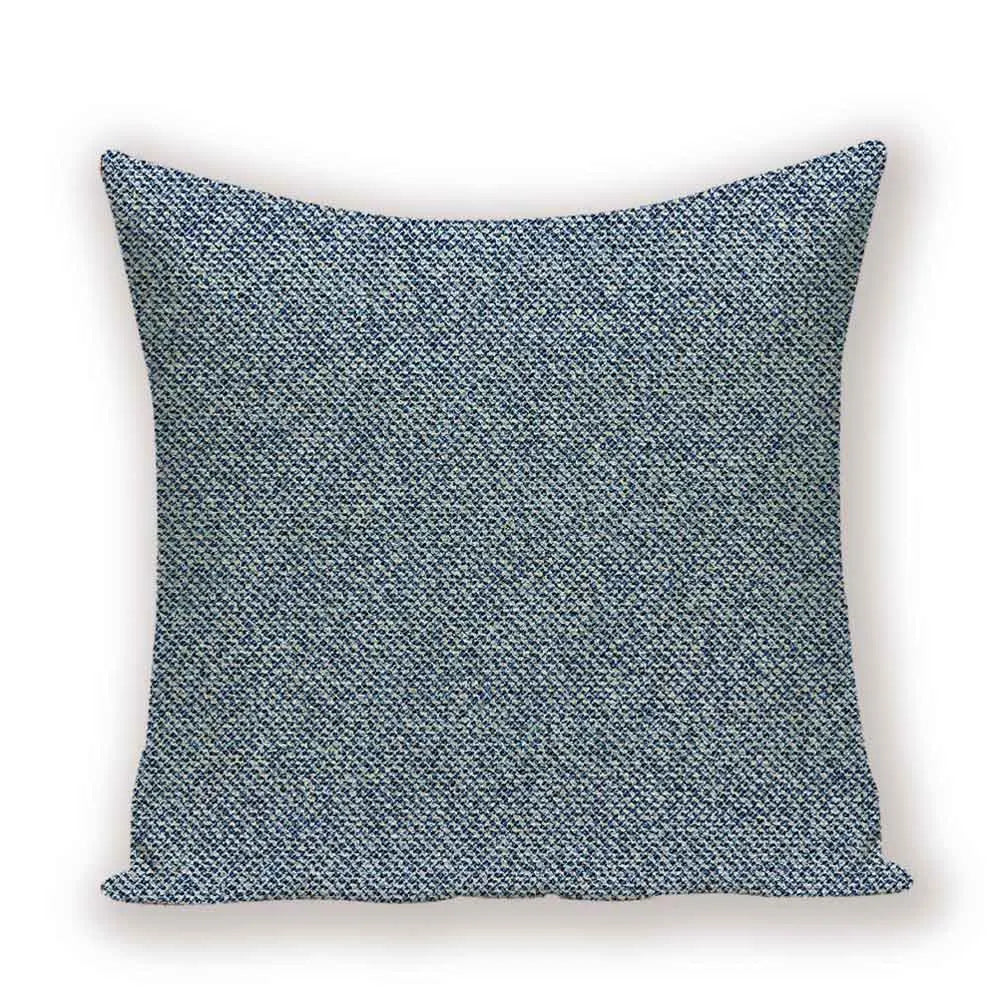 Geometric Yellow Green Linen Cushion Cover