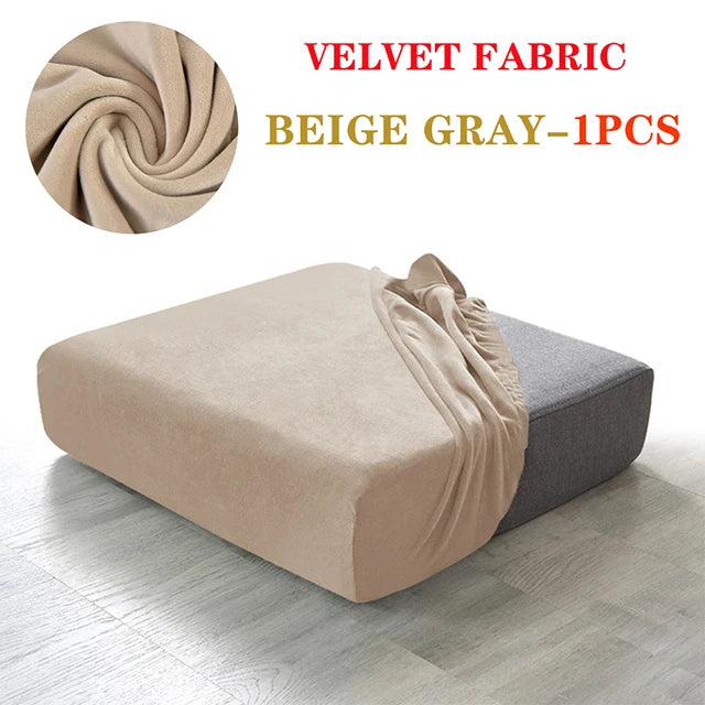 Super Velvet Sofa Cushion Cover Elastic Thick L Shape Corner Armchair Sofa Cover Slipcover Furniture Protector For Living Room - HOMELIVING