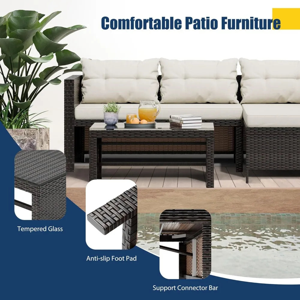 3 Piece Patio Set - HOMELIVING