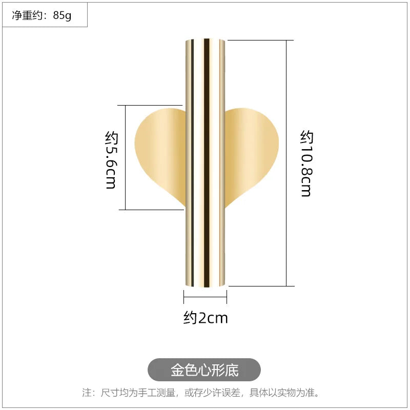 Wall Mount Flower Vase Tube Wall Hanging Metal Plants Holder Rack Flowerpot Home Decor Wedding Decoration For Livingroom Vase - HOMELIVING