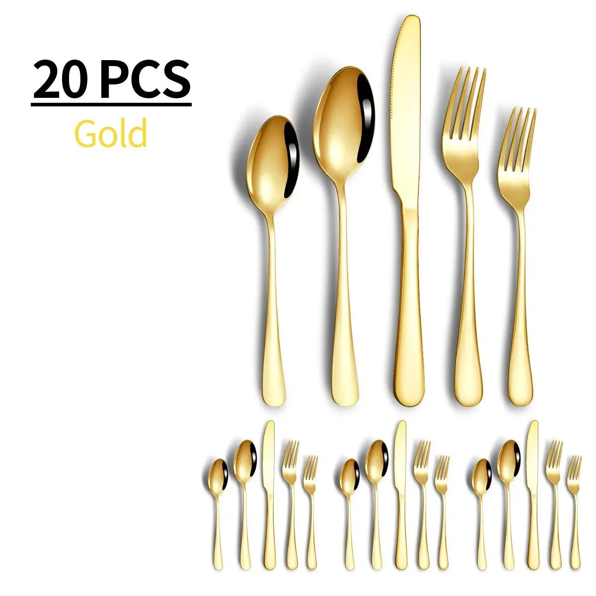 Stainless Steel Silverware Set - HOMELIVING