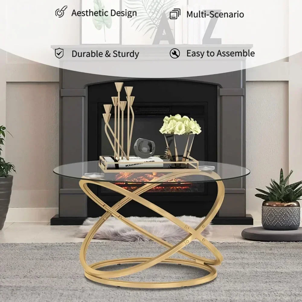 Coffee Table, Round Coffee Table - HOMELIVING