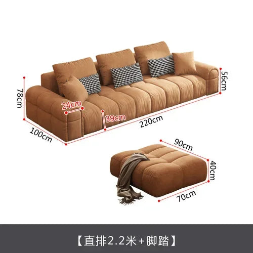 Relax New Arrival Sofa Comfortable Cute Cloud Loveseat Sectional Sofa Lazzy Modern European Salon Meuble Living Room Furniture - HOMELIVING