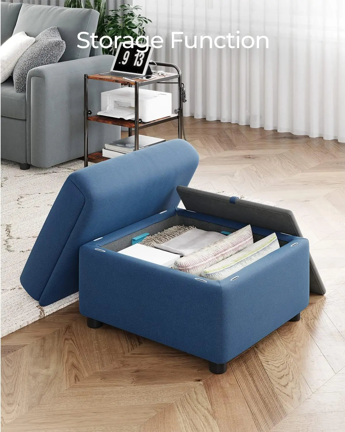 Modular Sectional Sofa with Storage, Washable Sectional Couch, Covers Changeable, Couch Ottoman to Extend Your Sofa - HOMELIVING