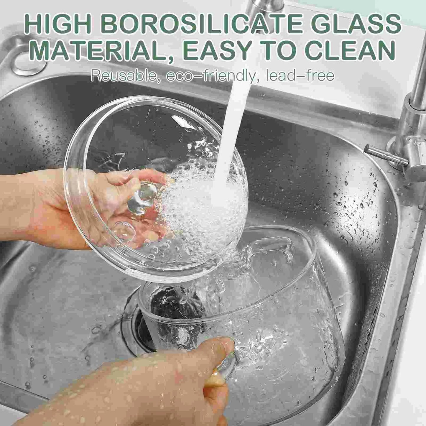 High Borosilicate Glass Saucepan with Lid