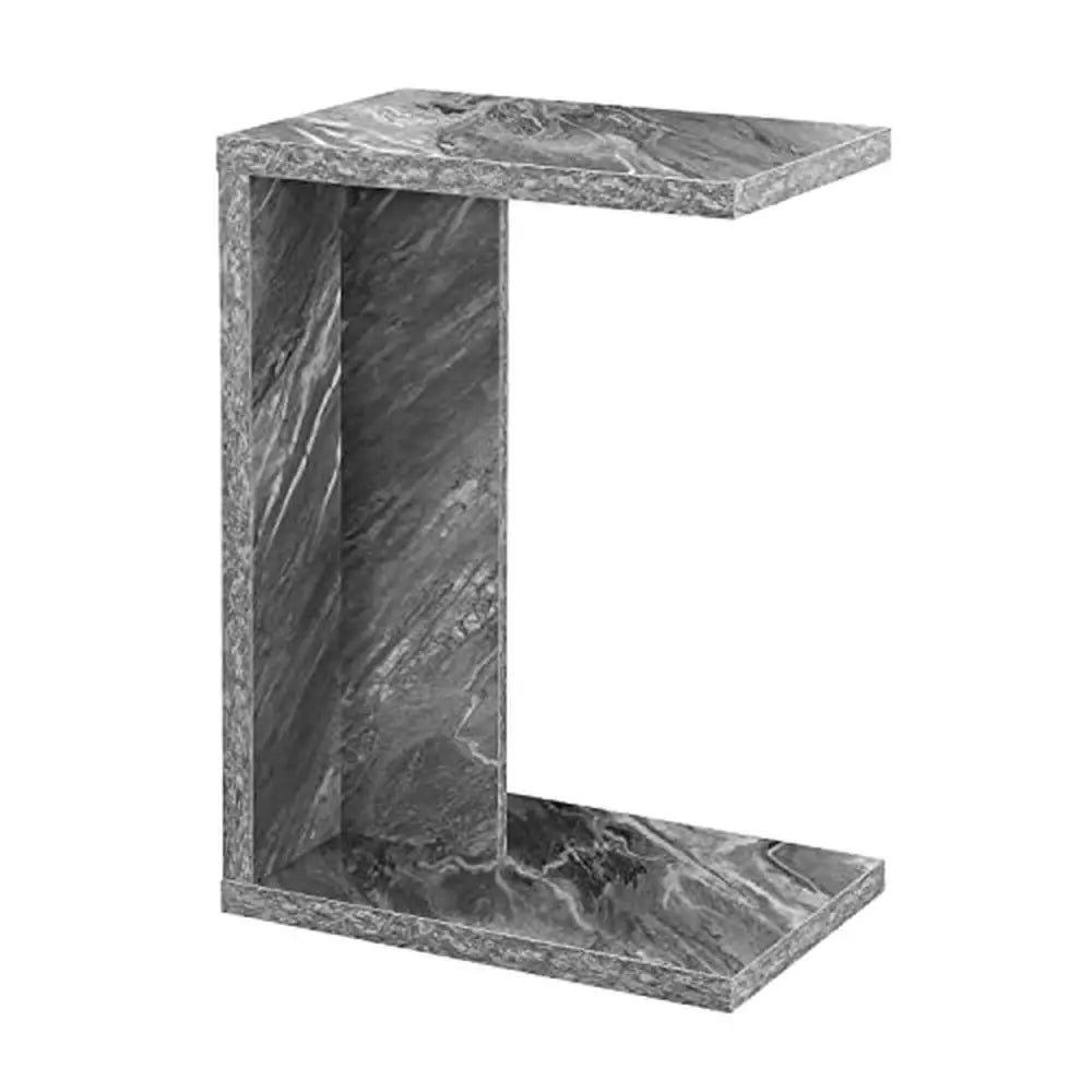 End Table Tray Northfield Collection Honeycomb Particleboard & Melamine Multiple Finishes 18"x11.5"x26" Gray Faux Marble - HOMELIVING