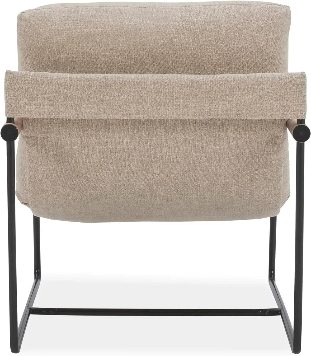 Modern Accent Living Room Chairs with Metal Frame for Bedroom Office Apartment, 30''W, Beige - HOMELIVING
