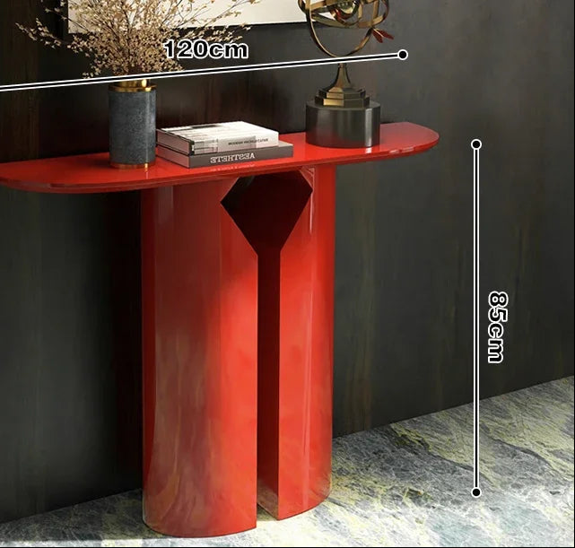 Modern Semicircular Fiberglass Console Table