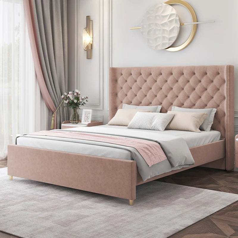 Rome Upholstered Bedframe - HOMELIVING