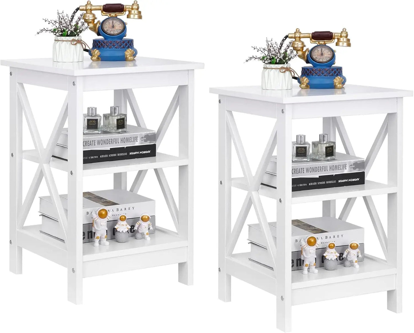 End , Sofa Side End , Versatile X-Design Wooden , Living Room, Bedroom, Office, Apartment , Faux leather couch Inflatable sofa - HOMELIVING