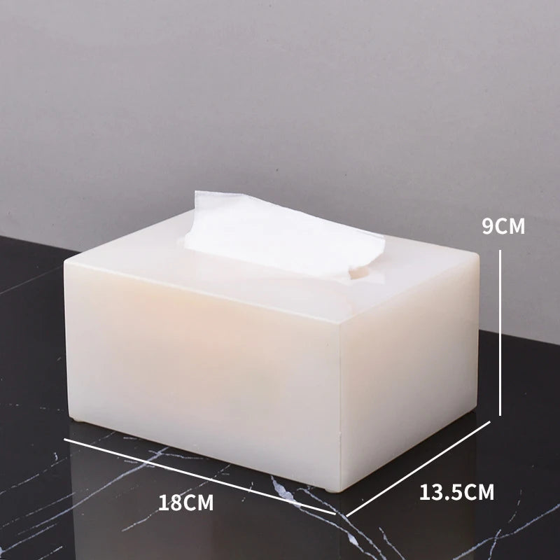 Luxury White Onyx Natural Marble Bathroom Set