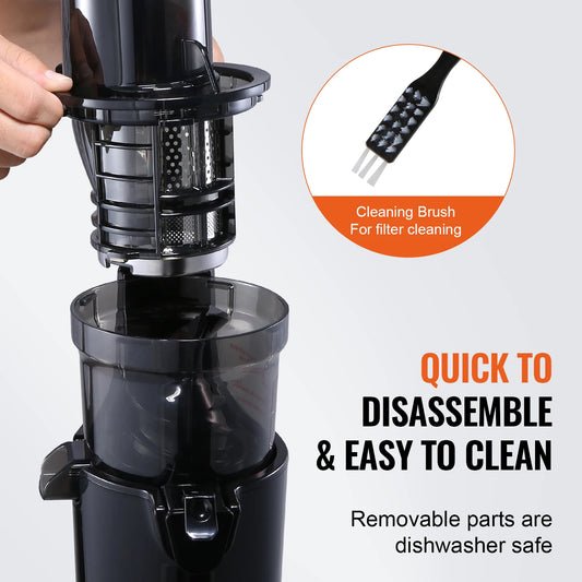 Cold Press Juicer with 2.6" Feed Chute