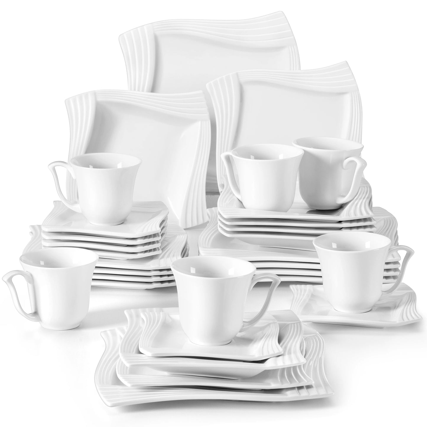 White Porcelain Dinnerware Set