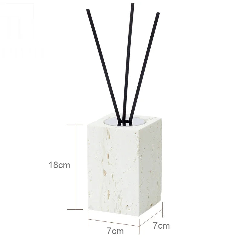 Beige Travertine Bathroom Set - Natural Marble Stone Accessories