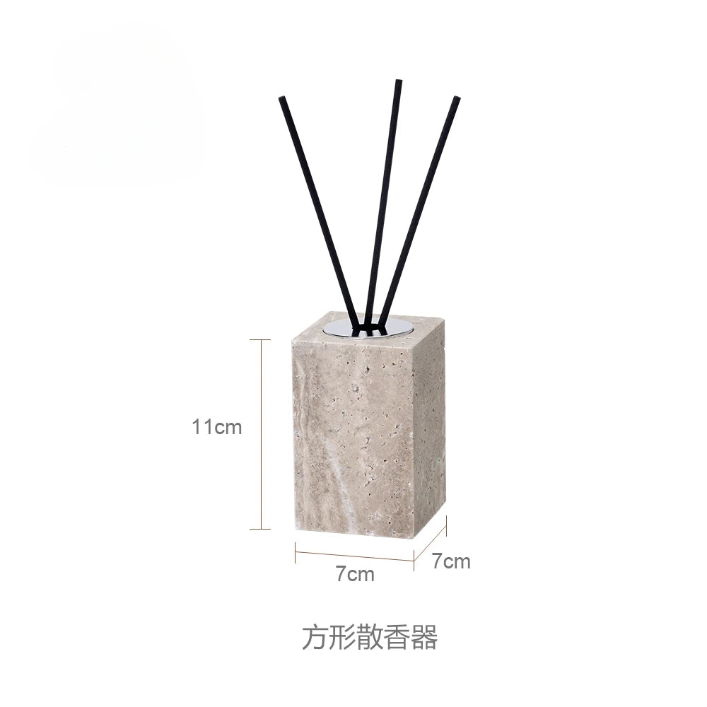 Wabi-Sabi Natural Silver Ash Cave Stone Bathroom Accessories Set