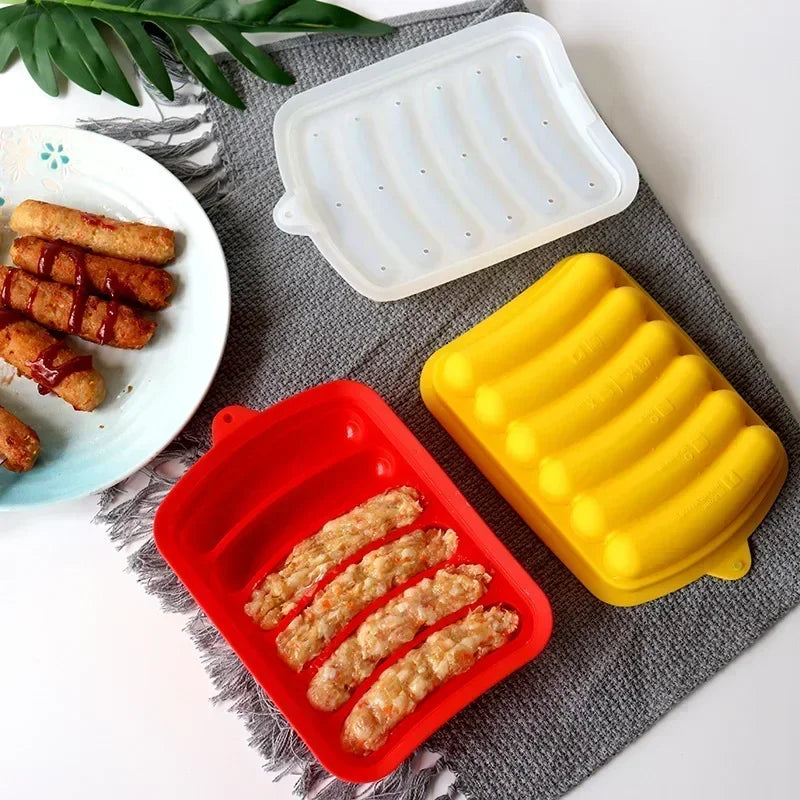 Silicone Sausage Molds with Lid