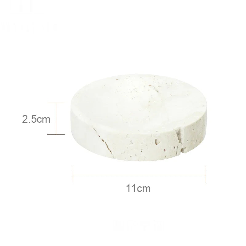 Beige Travertine Bathroom Set - Natural Marble Stone Accessories