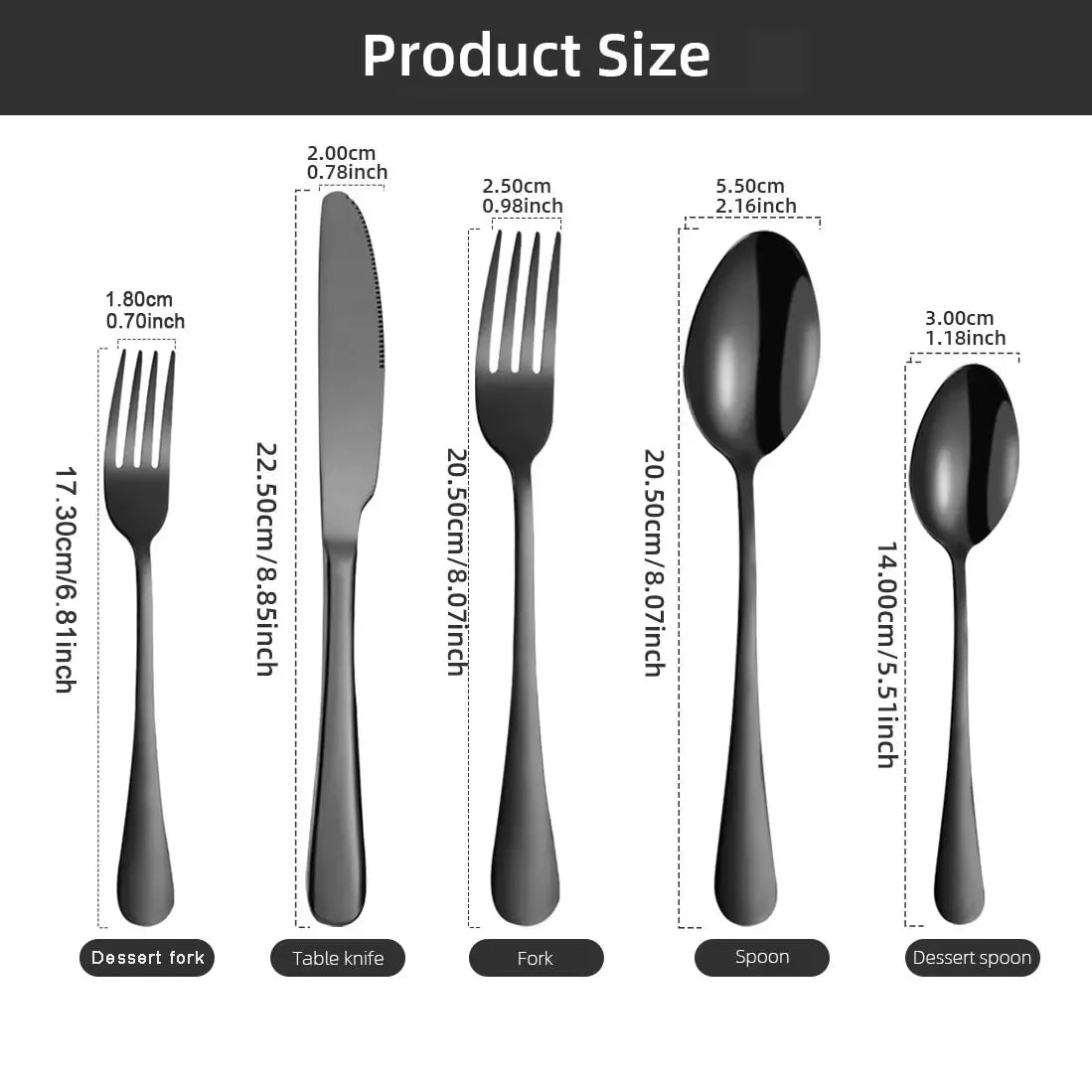 Stainless Steel Silverware Set