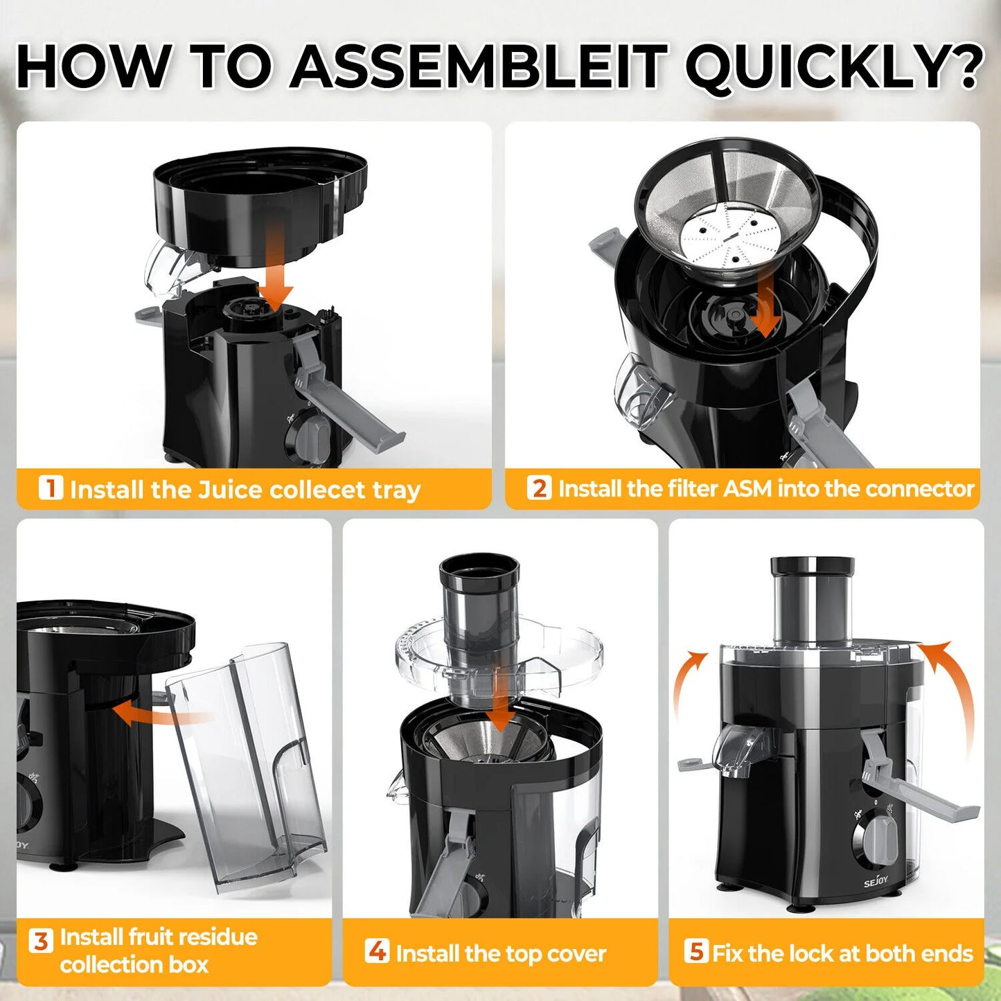 Automatic Centrifugal Juicer with Pulp Ejection