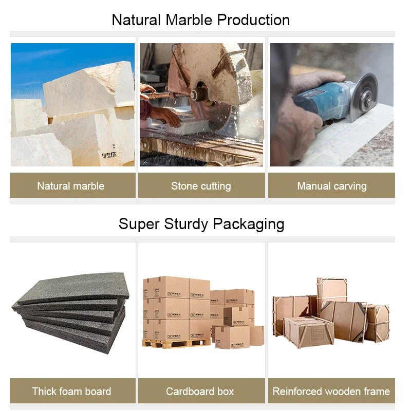 Beige Travertine Bathroom Set - Natural Marble Stone Accessories