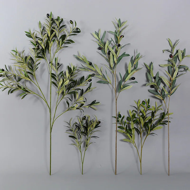 Tall Faux Olive Tree Branch