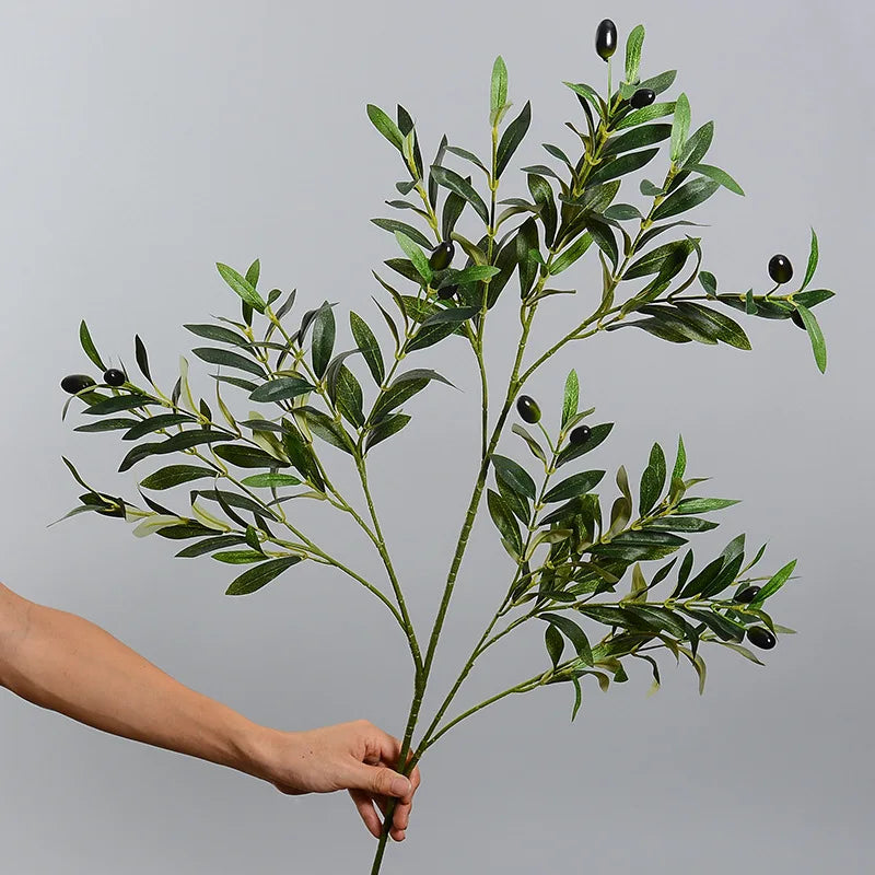 Tall Faux Olive Tree Branch