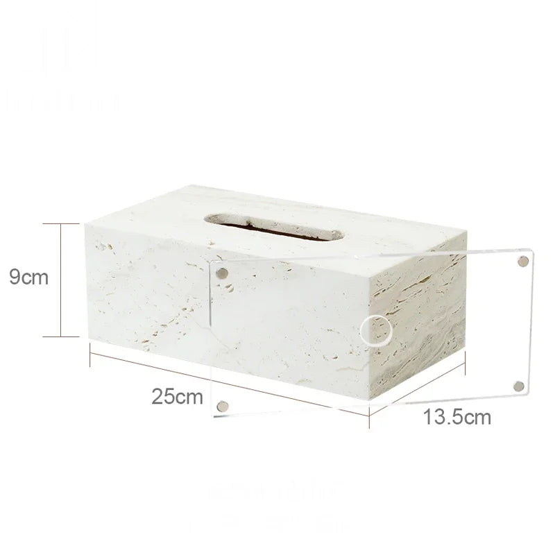 Beige Travertine Bathroom Set - Natural Marble Stone Accessories