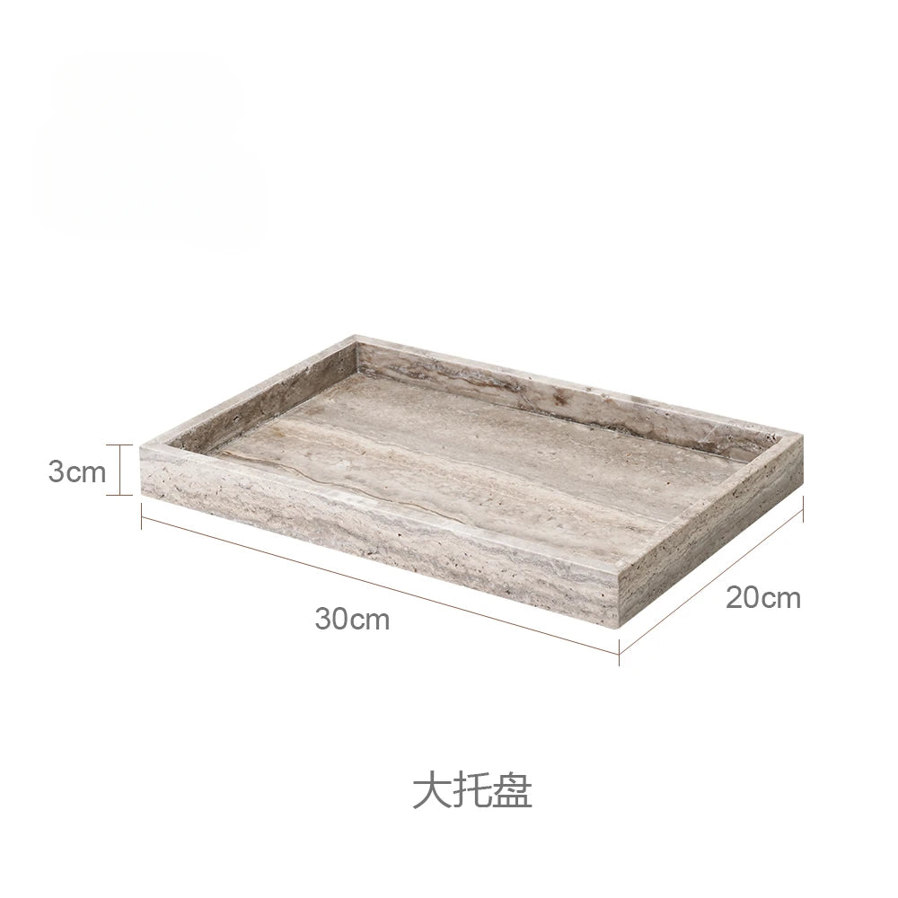 Wabi-Sabi Natural Silver Ash Cave Stone Bathroom Accessories Set