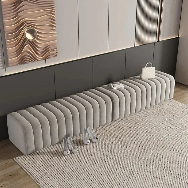 Nordic Shoe-changing Stool Home Furniture Doorway Ottoman Comfortable Soft Bag Bench Cloakroom Sofa Side Stools U - HOMELIVING