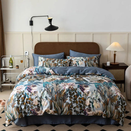 Svetanya Print Egyptian Cotton Bedding Set Queen King Ru Full Double Size Bedlinens Sheet Duvet Cover Set - HOMELIVING