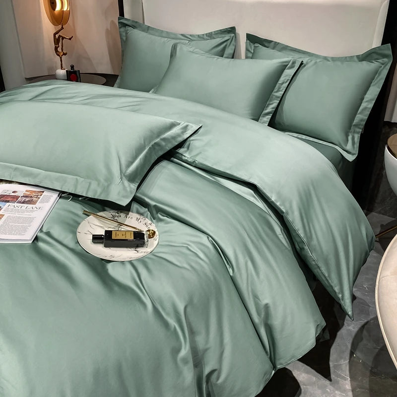 Luxury Bedding Set 100% Egyptian Cotton Duvet Cover Pillowcase Ru Europe Double Queen King Size Bed Linen Soft Bed Sheet Sets - HOMELIVING
