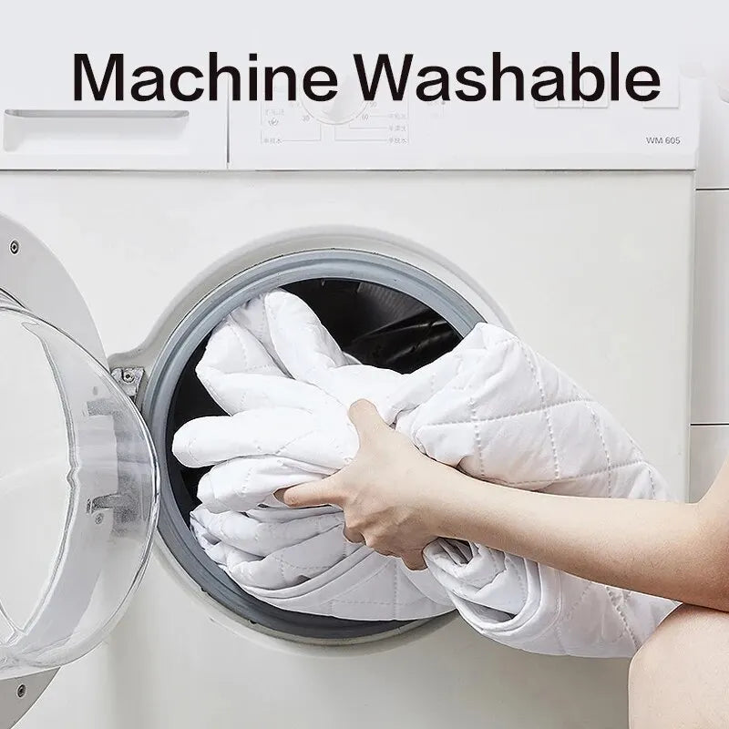 Ultrasonic Mattress Protector Cover Pad Washable Mattress Bed Protector with Elastic Band - HOMELIVING