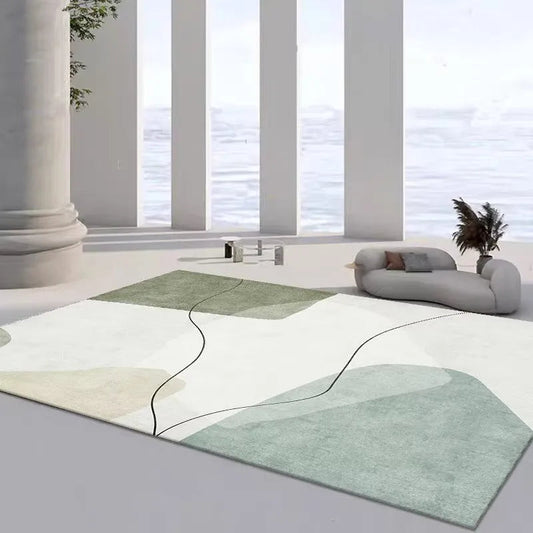 Japanese Minimalist Carpet for Living Room Area Rugs Decor Bedroom Soft Elastic Outdoor Floor Mats Washable - HOMELIVING