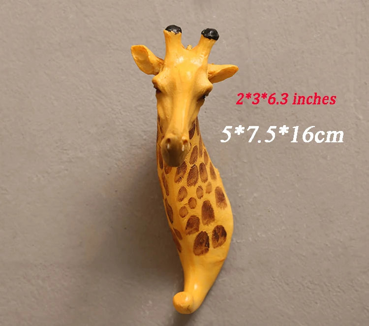 Resin Animal Hooks Key Holder Vintage Minimalist Wall Deer Head Antlers For Hanging Clothes Hat Scarf Key Wall Decoration Hanger - HOMELIVING