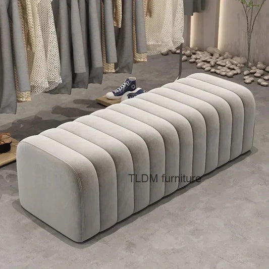 Nordic Shoe-changing Stool Home Furniture Doorway Ottoman Comfortable Soft Bag Bench Cloakroom Sofa Side Stools U - HOMELIVING